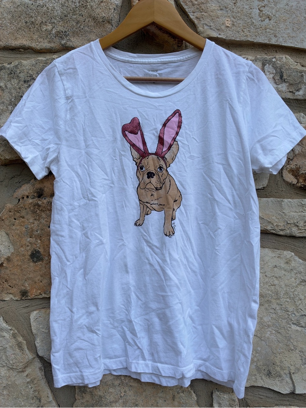 J.crew factory Easter dog graphic tee size medium
